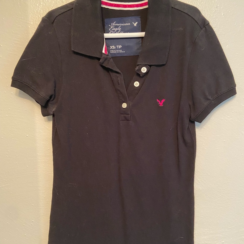 Black AE polo